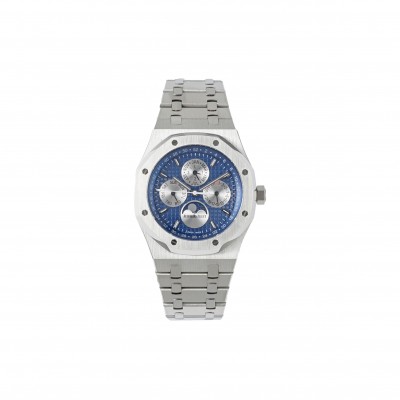 AUDEMARS PIGUET ROYAL OAK PERPETUAL CALENDAR TITANIUM BLUE DIAL 41MM WATCH 26574TI.OO.1220TI.01